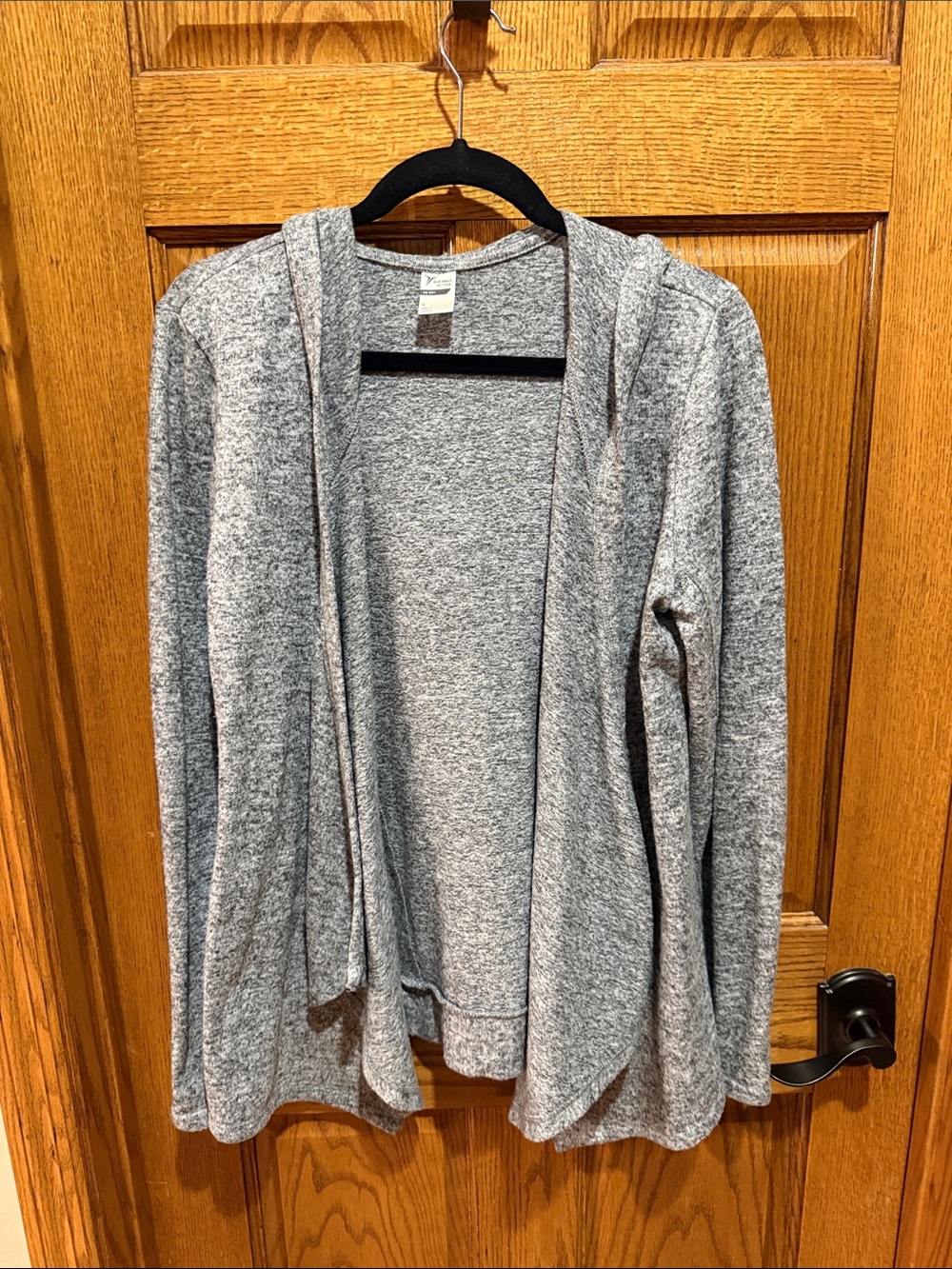 Old Navy go dry Gray Open-Front Hooded Cardigan. Size m